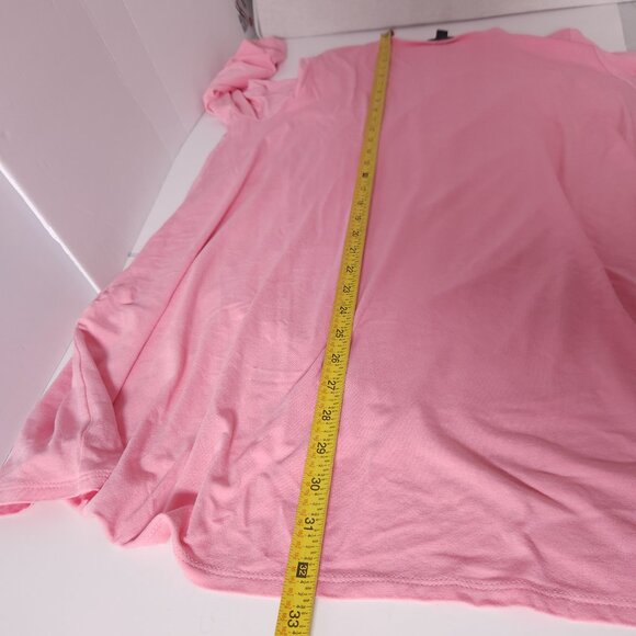 J.Jill Wearever Womens L Pink Tunic Top Layered Hem 3/4 Sleeve Travel Minimalist - Picture 6 of 13